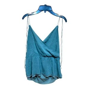 Teal Green Silk Camisole